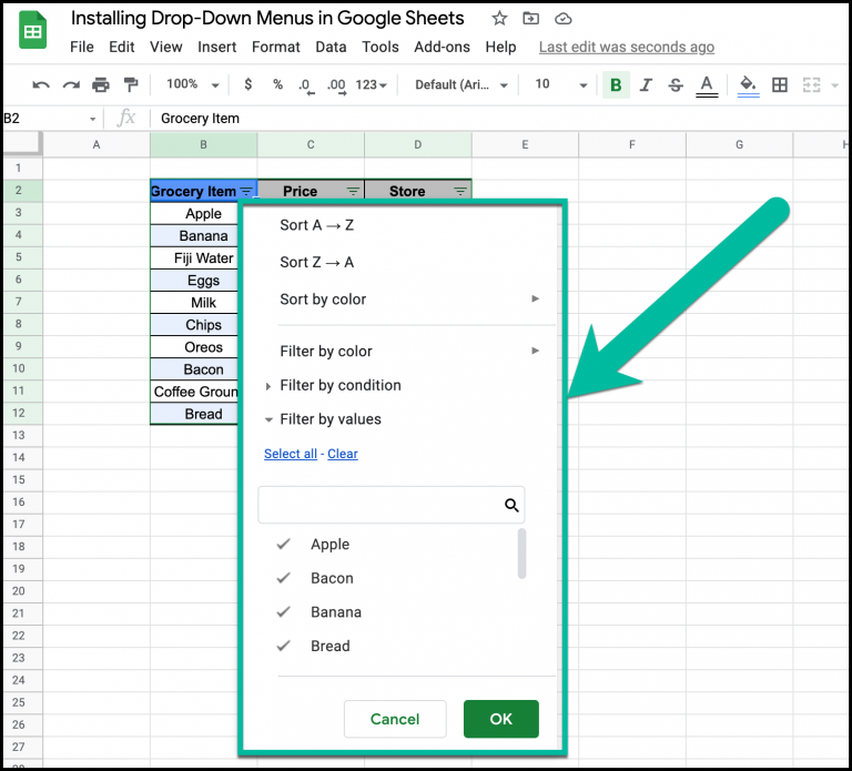 How to Install Filters in Google Sheets (With Examples) - 8020sheets.com